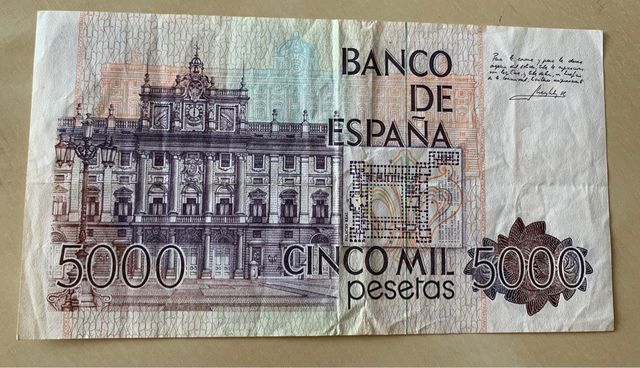 Billete 5.000 pesetas 1979 no hago envios