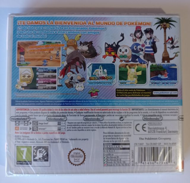 POKEMON LUNA para 3DS