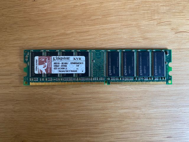 Memoria RAM DDR-400 kingston - 1 Módulo de 1GB