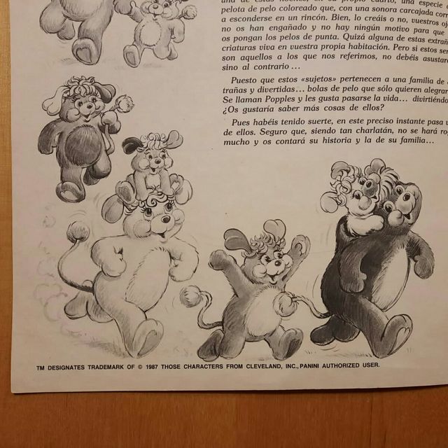 Album cromos Popples