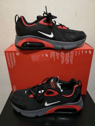 Air max 200 negro y rojo zapatilla de segunda mano por 65 EUR en Alicante  en WALLAPOP