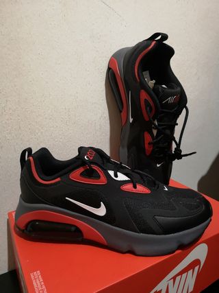 Air max 200 negro y rojo zapatilla de segunda mano por 65 EUR en Alicante  en WALLAPOP