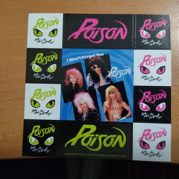 Single promo Japon Poison - I Won't Forget You