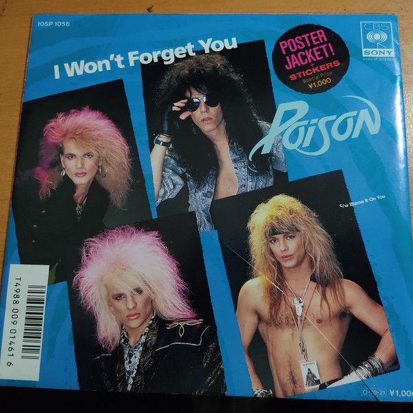Single promo Japon Poison - I Won't Forget You