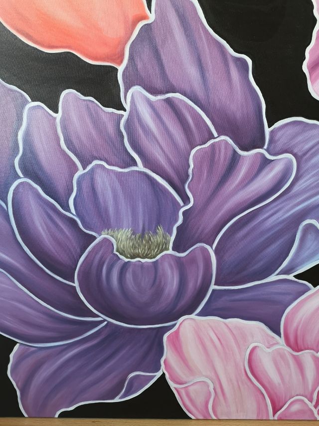 gran cuadro pintado al oleo