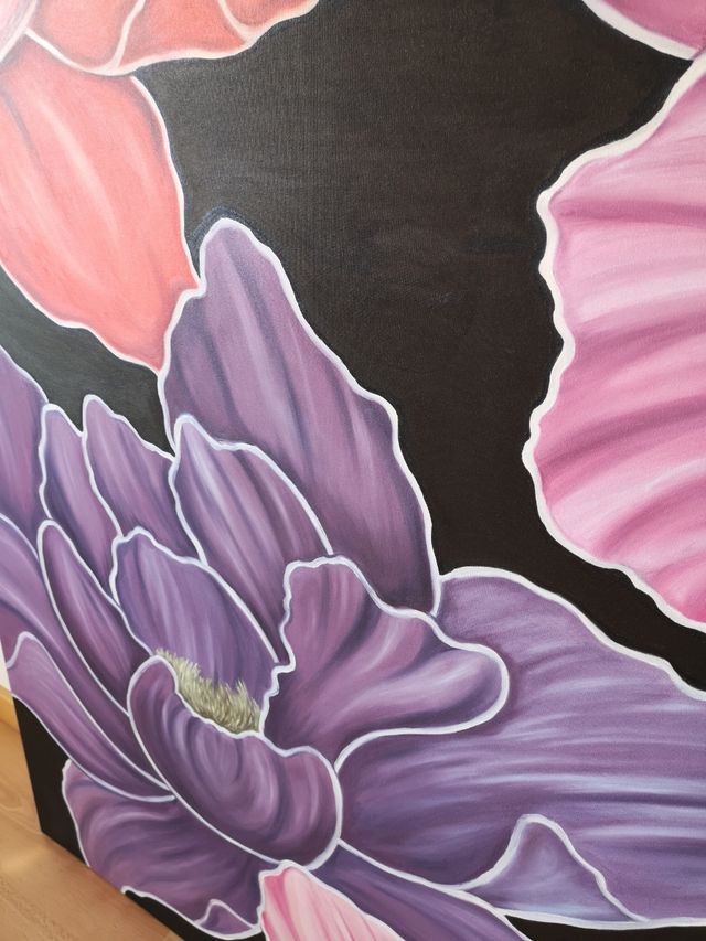 gran cuadro pintado al oleo