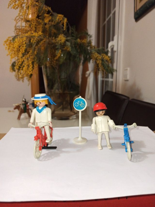 Set Playmobil 3573 - Ciclistas victorianos