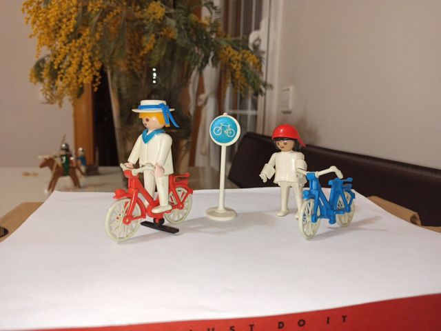 Set Playmobil 3573 - Ciclistas victorianos