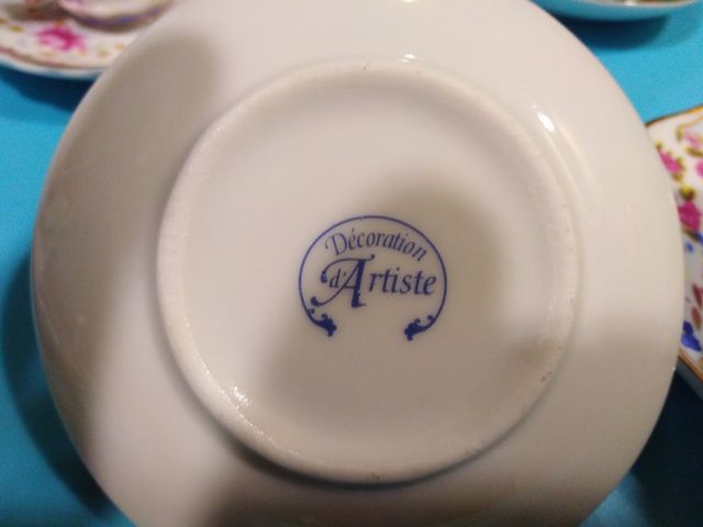 juego de tazitas de miniatura, etc