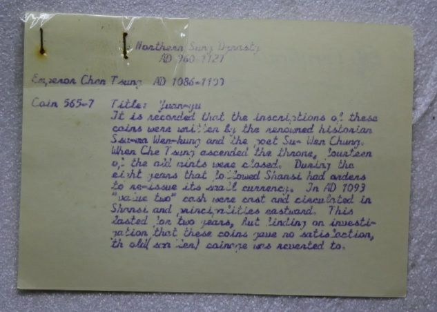 MONEDA CHINA.CASH.AÑO 1086.TESORILLO.CERTIFICADA