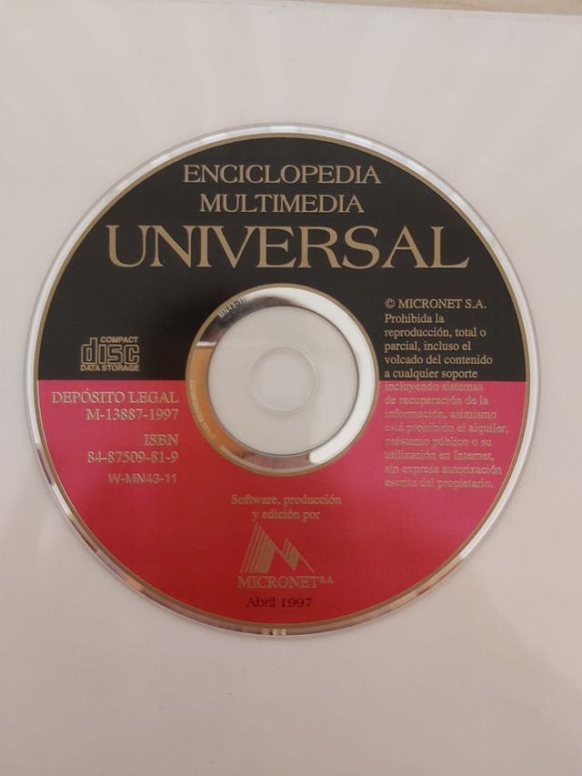 CD de Enciclopedia Universal Multimedia