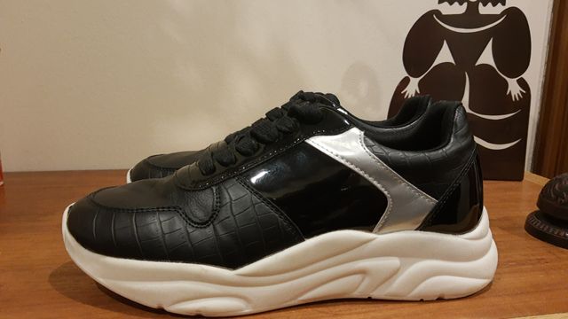 ZAPATILLAS 37 MUJER NEGRO ZAPATOS