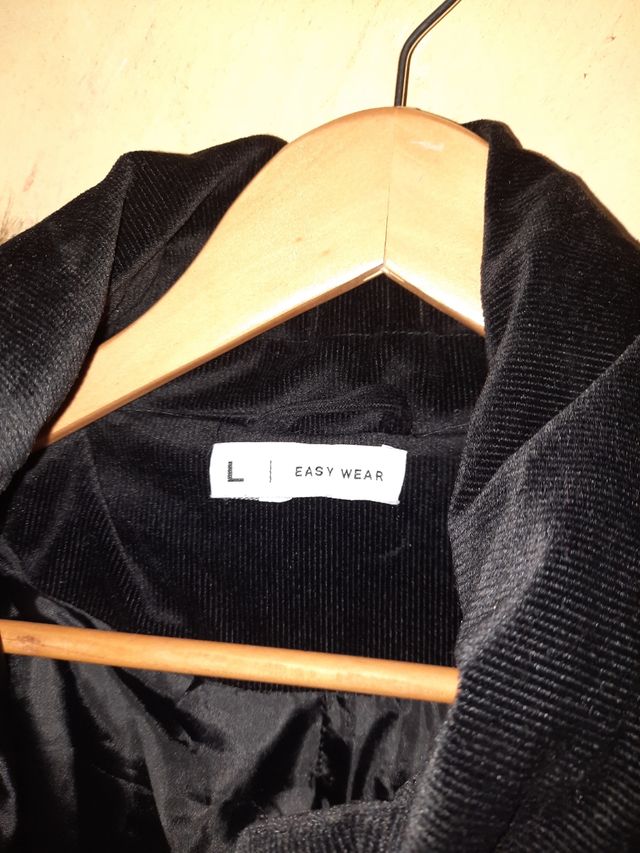 Cazadora/Abrigo negra de pana invierno