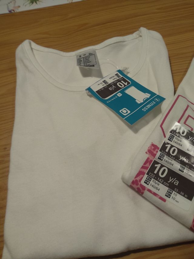 2, camisetas Niña ,Niño talla 10
