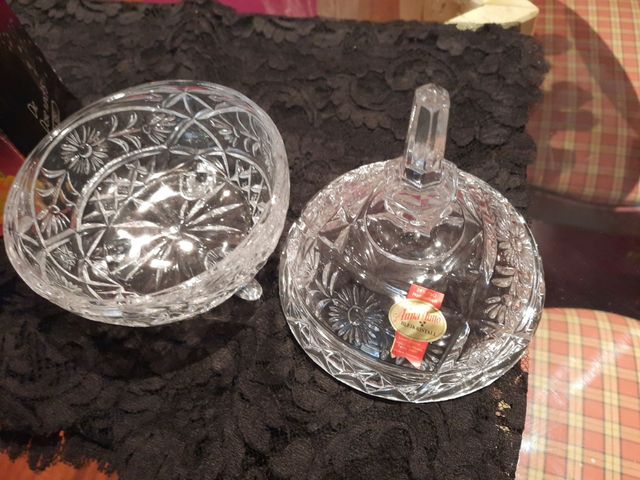 bombonera cristal vintage