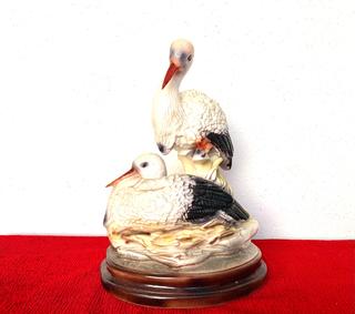 Figura de cigüeñas vintage