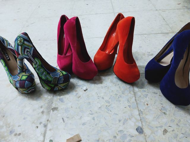 zapatos tacón muchos colores