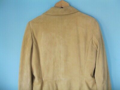 Adolfo Domínguez abrigo de ante color crema