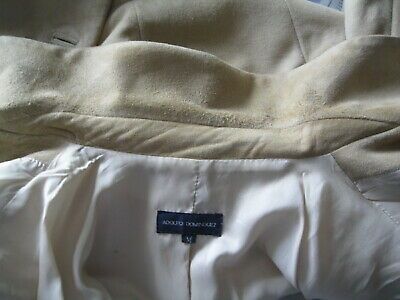 Adolfo Domínguez abrigo de ante color crema