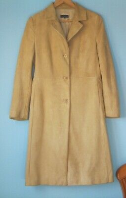 Adolfo Domínguez abrigo de ante color crema