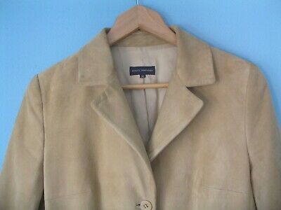 Adolfo Domínguez abrigo de ante color crema