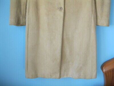 Adolfo Domínguez abrigo de ante color crema