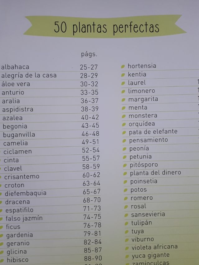 50 plantas perfectas