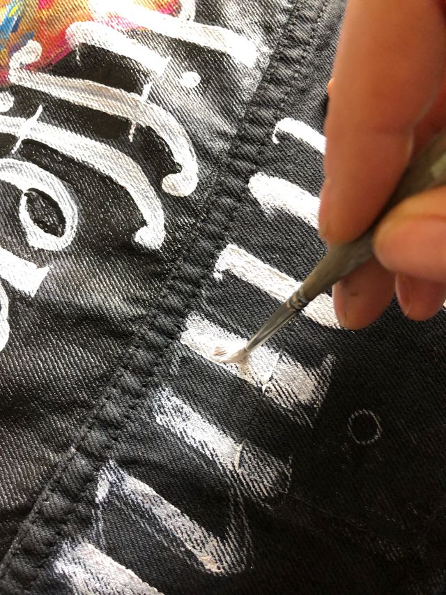 Chaqueta Levi's 7503 hand painted 