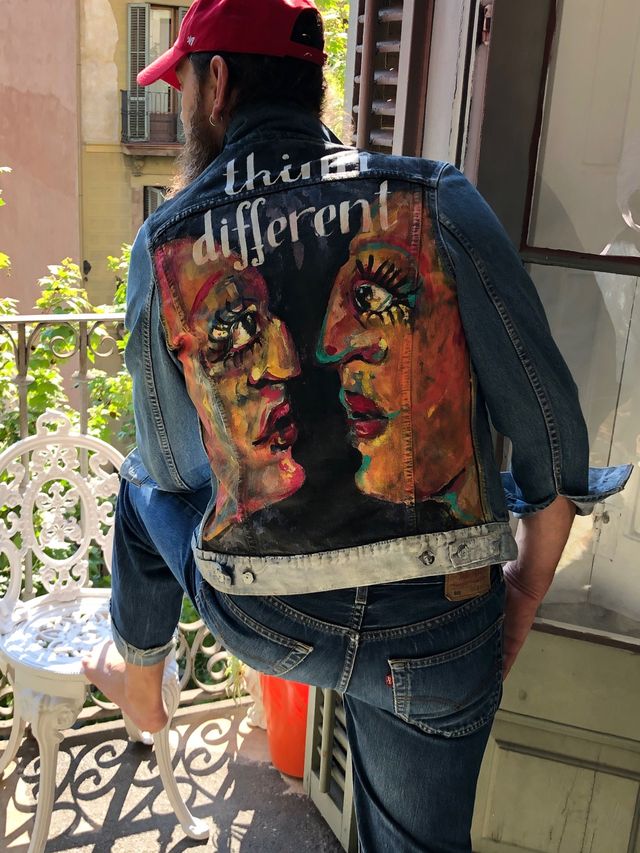 Chaqueta Levi's 7503 hand painted 