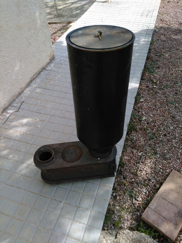 Estufa cáscara almendra