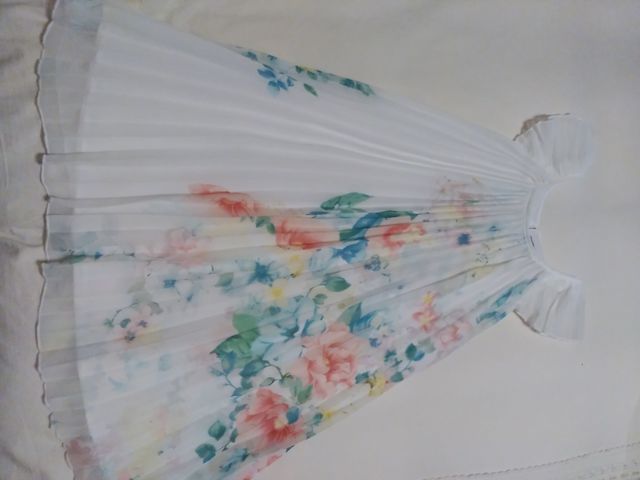 Vestido gasa plisado Mayoral 12 años Nuevo
