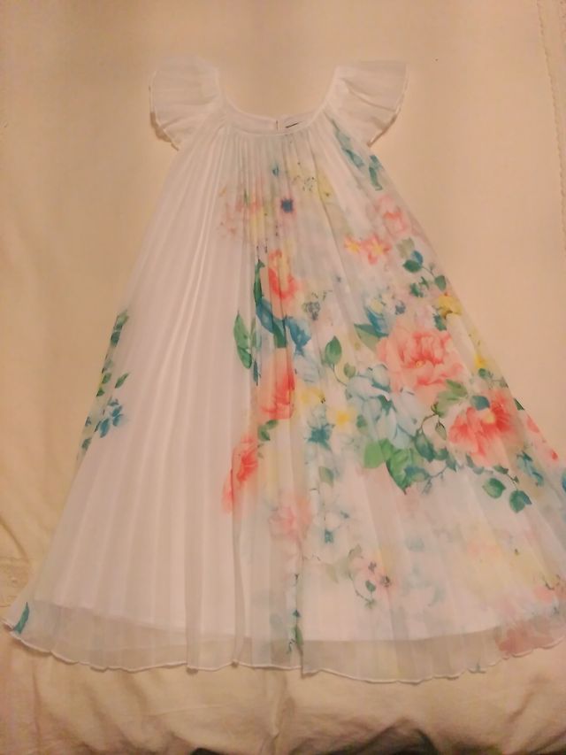 Vestido gasa plisado Mayoral 12 años Nuevo