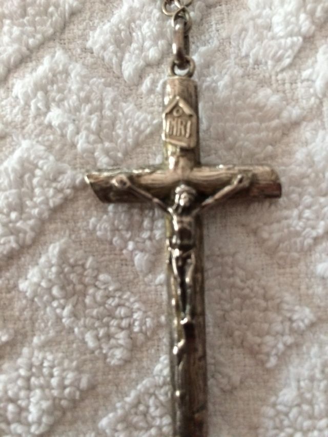 ROSARIO DE PLATA ANTIGUO SIN USAR