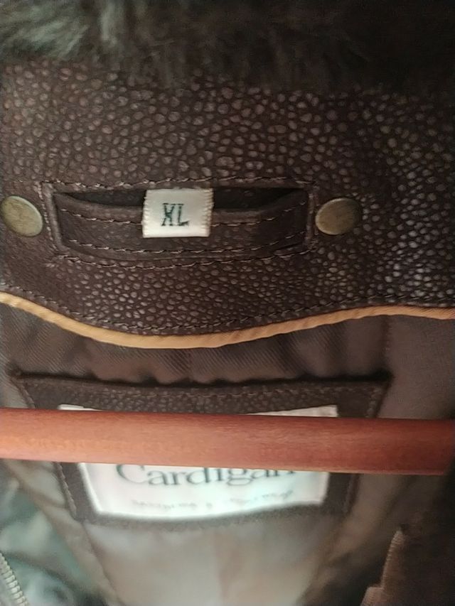 Chaqueton Cardigan de cuero