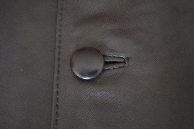 Chaqueta de piel negra XL