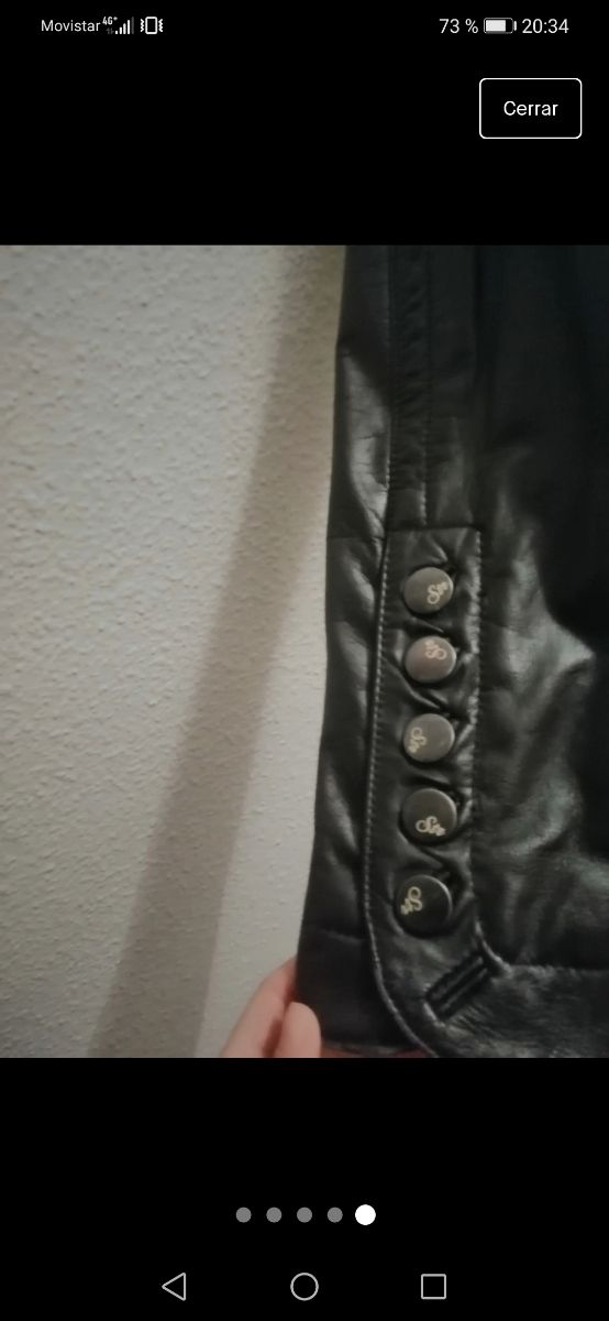 cazadora de piel Stradivarius