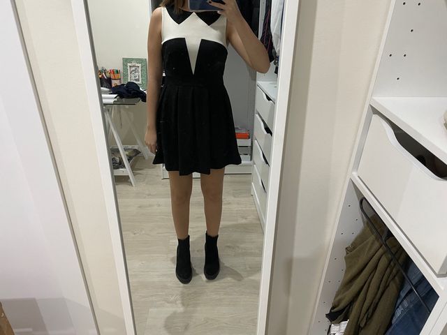 Vestido cuello bebé 