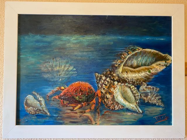 Cuadro Bodegón de marisco