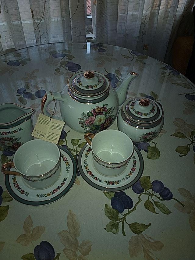 juego de café de porcelana