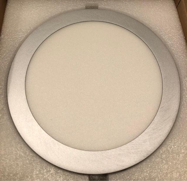 Plafón 20w redondo gris LED