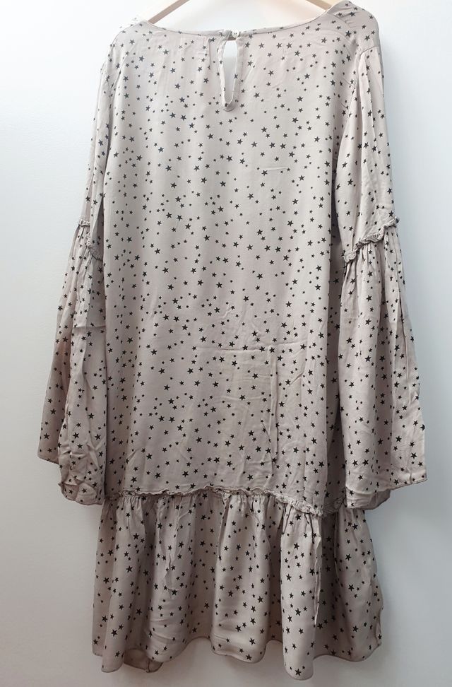 Vestido Almatrichi M/L topo estampado estrellas