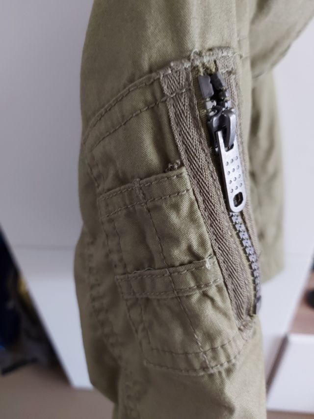 Chaqueta verde militar niño