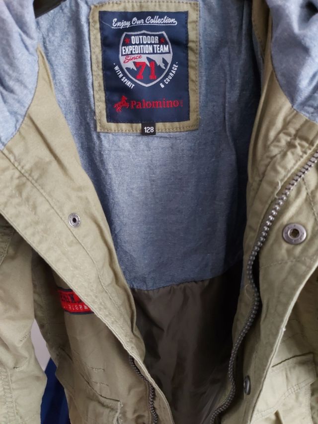 Chaqueta verde militar niño
