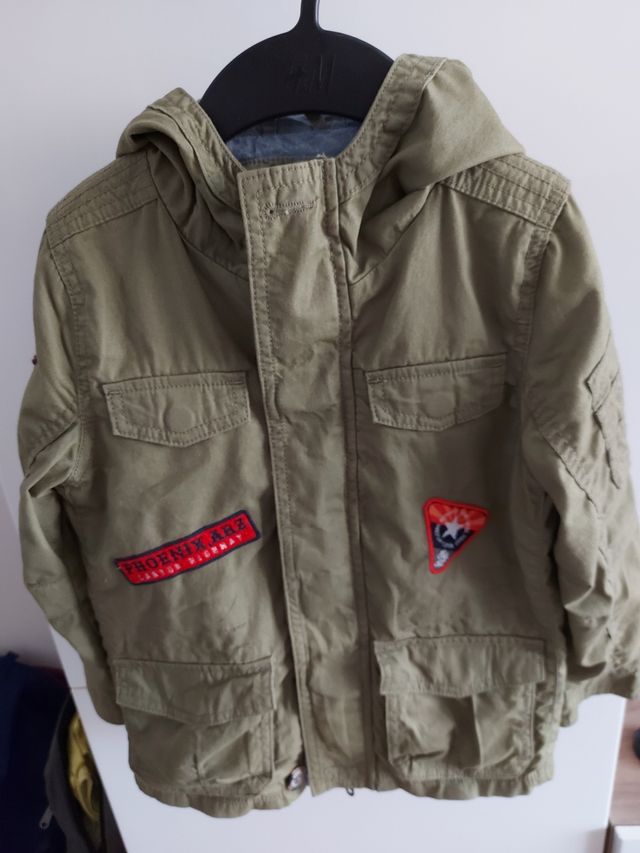 Chaqueta verde militar niño