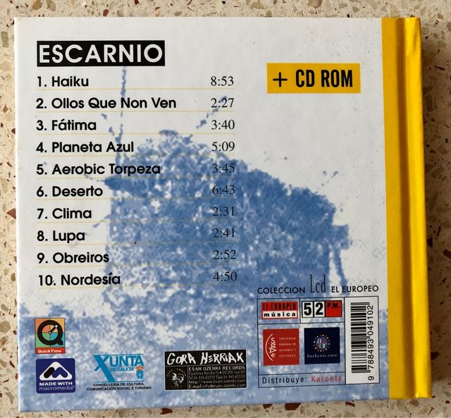 CD libreto de Antón Reixa Escarnio 