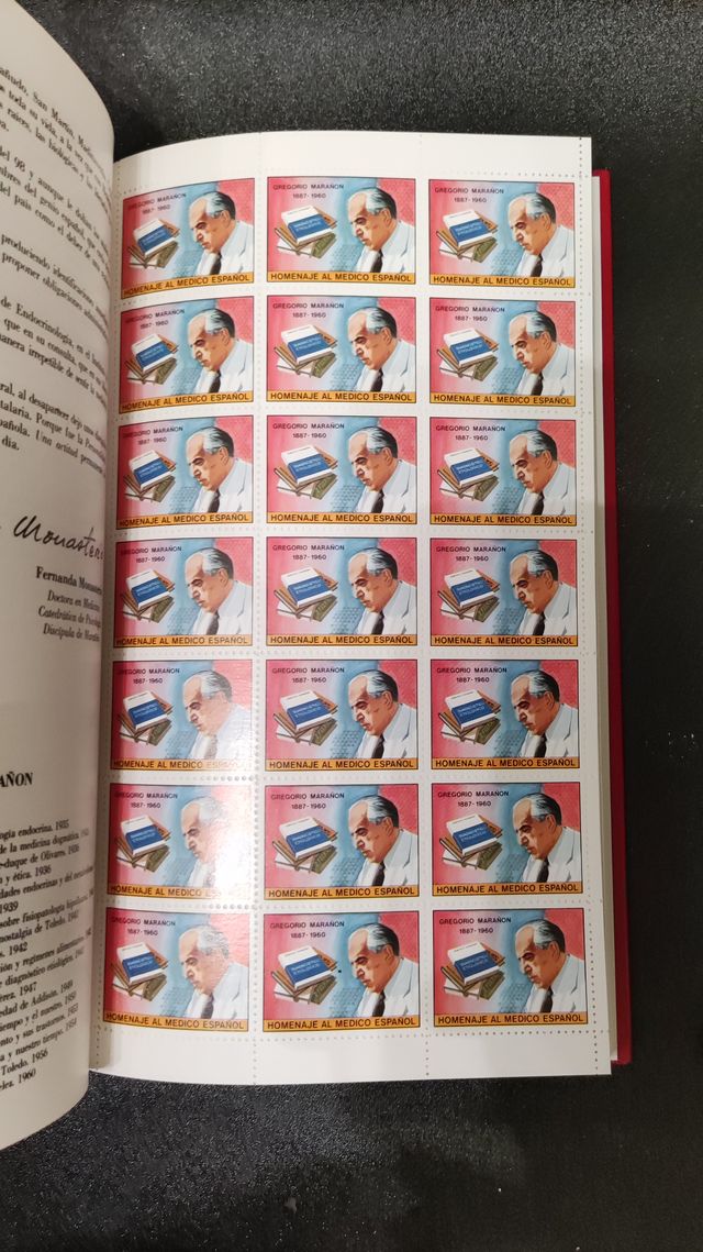 Colección sellos Homenaje al medico Español
