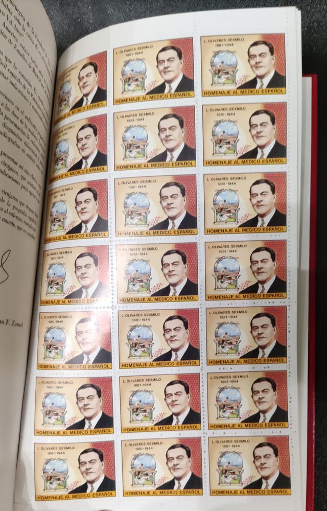 Colección sellos Homenaje al medico Español