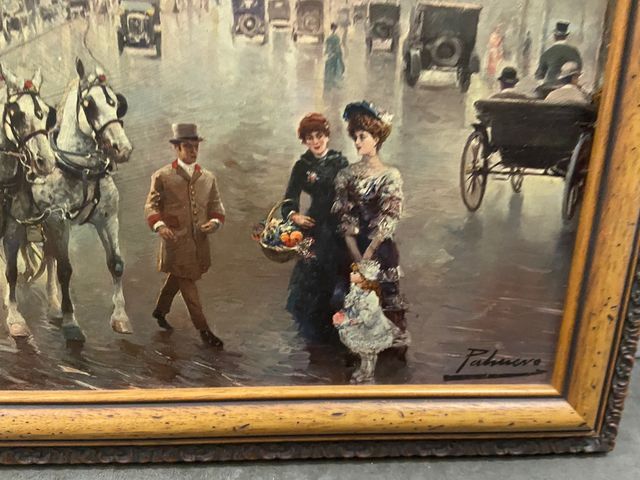 Lamina enmarcada estilo oleo