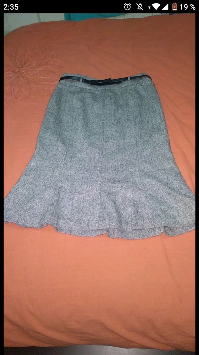 Falda acampada Cortefiel