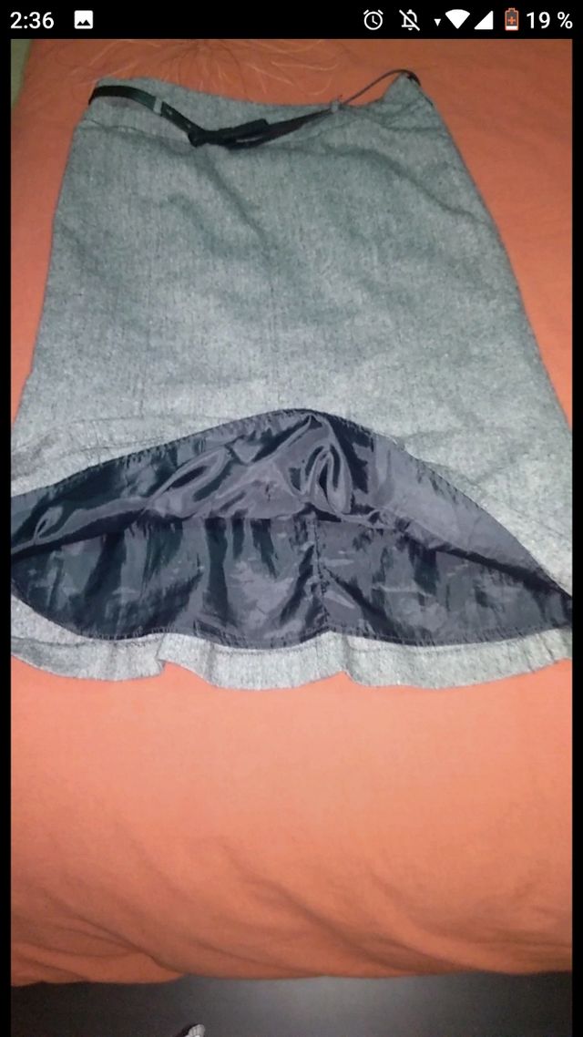 Falda acampada Cortefiel